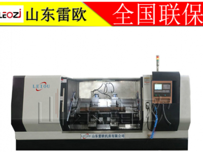 斜式銑面鉆孔攻絲銑床 直銷異形軸件專機(jī) 斜式銑端面打中心孔