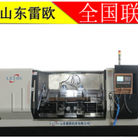 斜式銑面鉆孔攻絲銑床 直銷異形軸件專機(jī) 斜式銑端面打中心孔