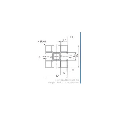 4040國(guó)標(biāo)直角輕型鋁型材 可攻M12國(guó)標(biāo)鋁型材4040 工作臺(tái)4040型材 工業(yè)鋁型材4040