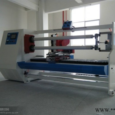 生產(chǎn)廠家直接供應(yīng)全自動雙管雙刀分切機，機器采用伺服系統(tǒng) 定位，并配以滾珠絲桿實現(xiàn)連續(xù)高精度傳動