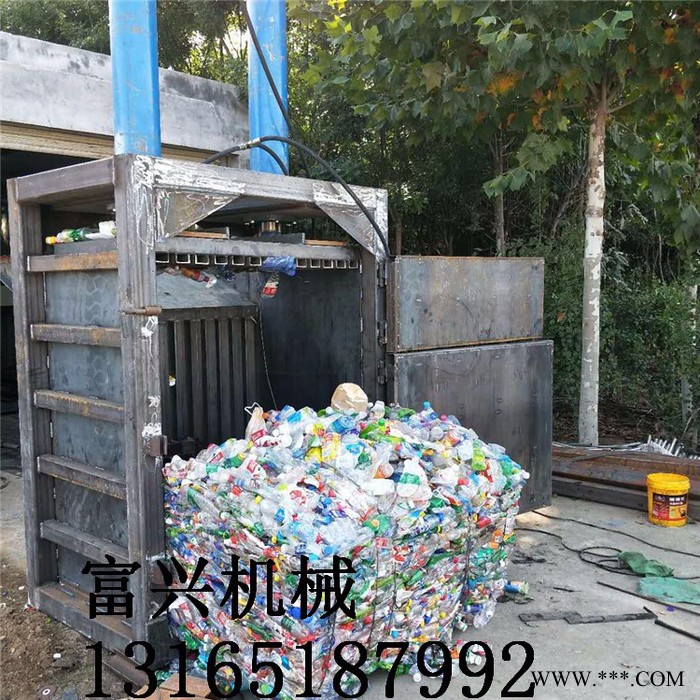 廢舊邊角料打塊機廠家 鋁箔袋液壓打包機 廢舊紙箱壓塊機圖片